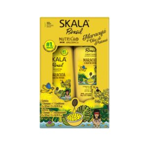 SKALA Brasil Passion Fruit & Amazonian Olive Oil (Shampoo 325ml + Conditioner 325ml) Kit  سكالا مجموعة العناية بالشعر بزيت الزيتون و رائحة الباشن فروت