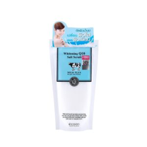 SCENTIO Milk Plus Whitening Q10 Salt Scrub 300ml  سينتيو مقشر الملح بالحليب لتجديد حيوية الجسم