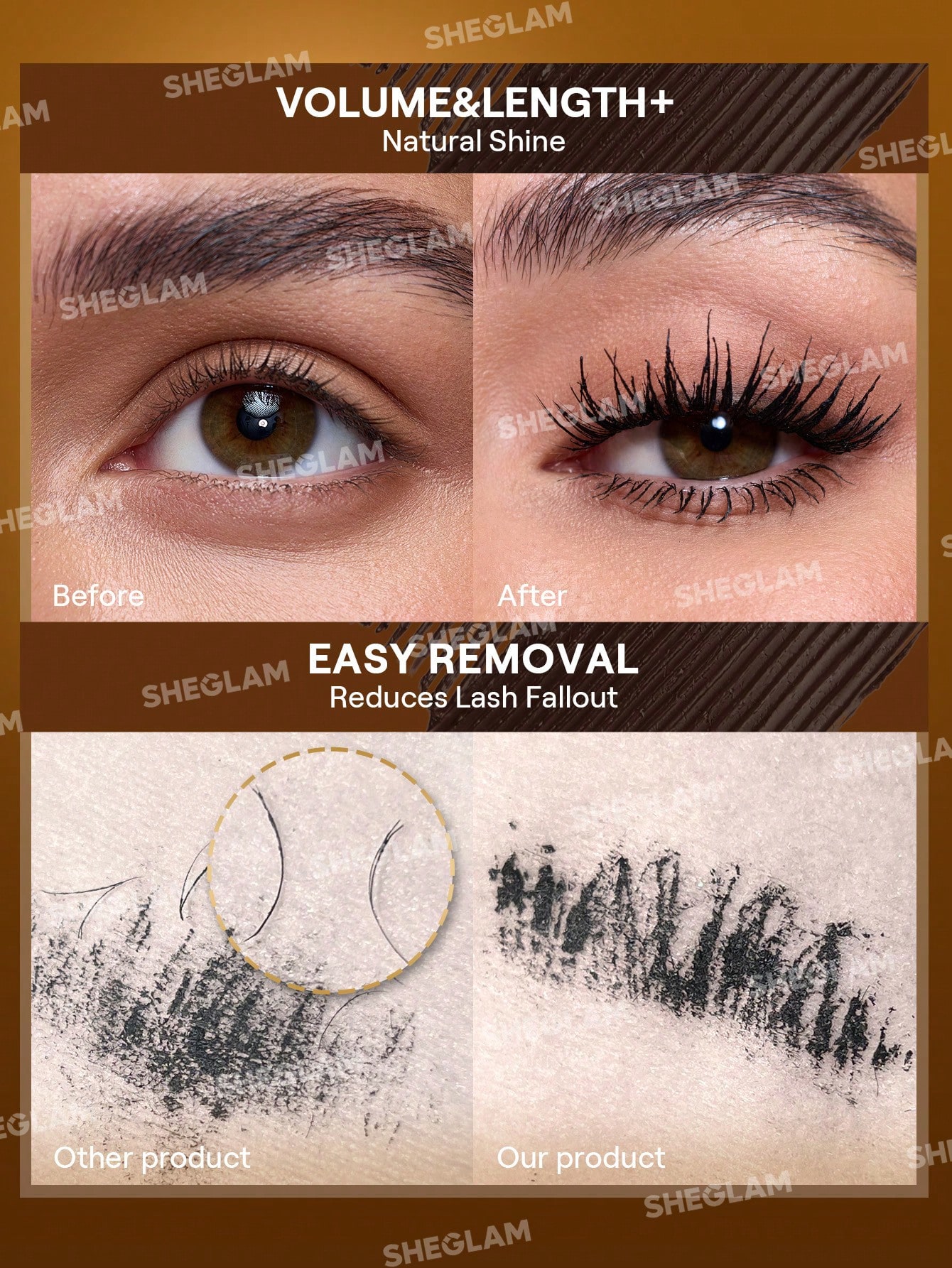 SHEGLAM All-In-One 24k Multi-Effect Mascara - Black شيكلام مسكارا مكثفة للرموش - Image 4