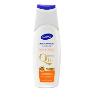 COSMO Q10 Vitamin C + Collagen Body Lotion 400ml  كوزمو لوشن مرطب للجسم بفيتامين سي والكولاجين
