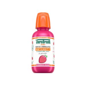 THERABREATH Anticavity Oral Rinse - Strawberry Splash 250ml  غسول فم مضاد للتسوس بنكهة الفراولة المنعشة