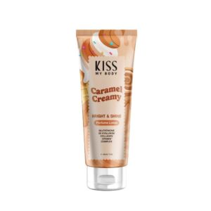 KISS MY BODY Perfume Lotion Bright Shine Caramel Creamy 200g  مرطب لوشن للجسم معطر برائحة الكراميل الكريمية