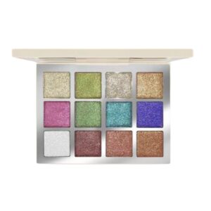 HEARTS Sparkle Glitter Eyeshadow Palette 12 Colors  هارتس  لوحة ظلال العيون اللامعة والمتألقة، 12 لونًا