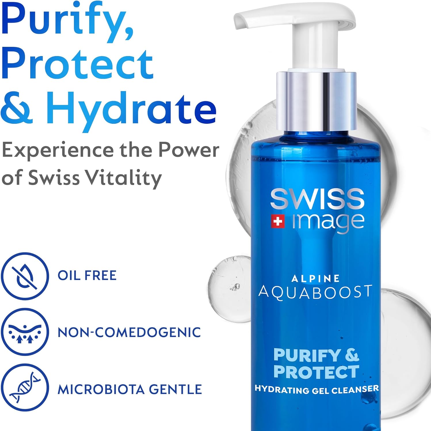 SWISS IMAGE Hydrating Gel Cleanser With Hyaluronic Acid And Niacinamide 200ml سويس ايمج غسول النياسيناميد والهيالورونيك المرطب للبشرة - Image 4