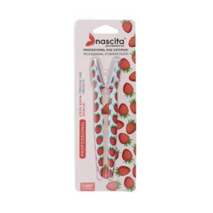 NASCITA EYEBROW Razor - 12 Strawberry ناسيتا شفرات لإزالة شعر الوجه والحواجب