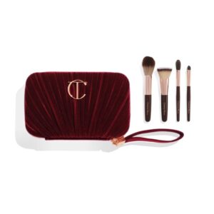 CHARLOTTE TILBURY Hollywood Mini Brush Set - 4 MINI MAKEUP BRUSH شارلوت مجموعة فرش المكياج - 4 قطع
