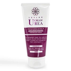 LEYLAK Urea Cream, Gentle Exfoliating and Deep Moisturising 200ml  ليلاك كريم اليوريا تقشير لطيف وترطيب عميق