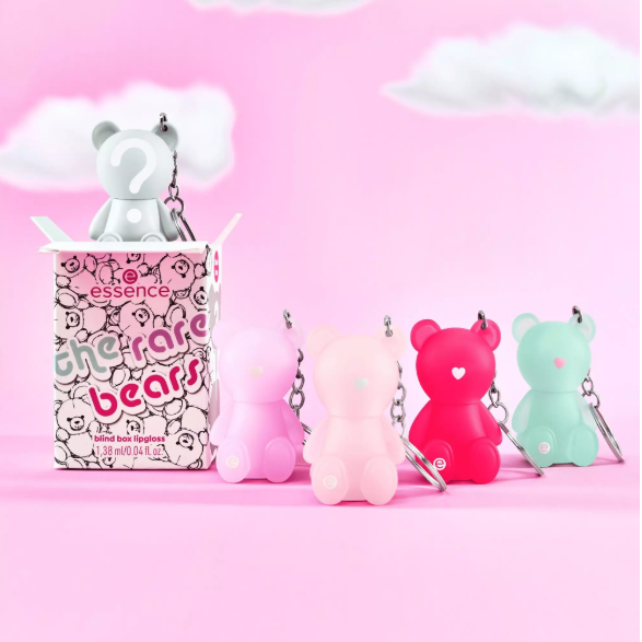 ESSENCE the rare bears blind box lipgloss اسينس ملمع شفاه شفاف في علبة مفاجآت - Image 5