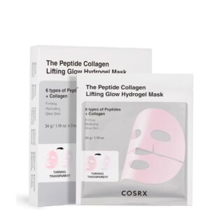 COSRX THE PEPTIDE COLLAGEN LIFTING GLOW HYDROGEL MASK 34g كوزركس قناع الهيدروجيل لشد وأشراقة البشرة