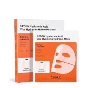 COSRX 5 PDRN HYALURONIC ACID VITAL HYDRATING HYDROGEL MASK 34g كوزركس قناع الهيدروجيل المرطب والمجدد للبشرة بحمض الهيالورونيك