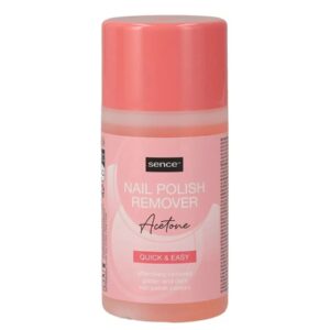 SENCE BEAUTY NAIL POLISH REMOVER ACETONE 150ML  سينس بيوتي مزيل طلاء الأظافر بالأسيتون