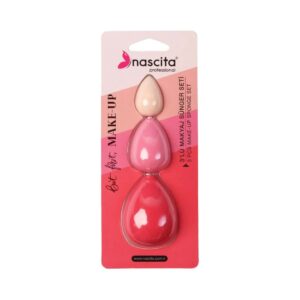 NASCITA PROFESSIONAL 3 PCS MAKE-UP SPONGE SET ناسيتا مجموعة بيوتي بلندر بأحجام متنوعة