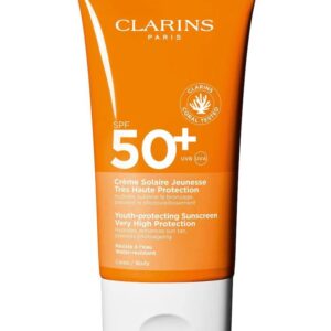 CLARINS SUN BODY CREAM SPF50+ FOR ALL SKIN TYPES 150ml كلارنس واقي شمس للجسم مناسب لجميع أنواع البشرة