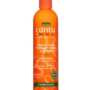 CANTU SHEA BUTTER CONDITIONING CREAMY HAIR LOTION 355ml كانتو ليڤ إن لوشن مرطب للشعر المجعد والمموج