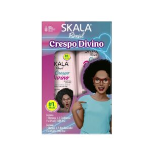 SKALA Crespo Divino for curly hair (Shampoo 325ml + Conditioner 325ml) Kit  سكالا مجموعة العناية والتحكم بالشعر الكيرلي