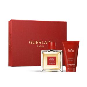 GUERLAIN Habit Rouge Eau de Toilette Gift Set For Men 100ml+75ml كيرلاين بكج هدايا للرجال