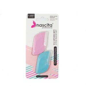 NASCITA 2PCS RAZOR SET - 04 ناسيتا سيت شفرات الحواجب