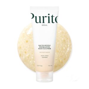 PURITO Oat In Gentle Exfoliating Face Cleanser 150ml بوريتو غسول بذور الشوفان لتقشير وترطيب وتهدئة البشرة