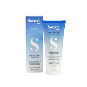 SORTED SKIN INTENSIVE RESCUE MOISTURISER FOR VERY DRY, DEHYDRATED AND SENSITIVE SKIN 100ml سورتيد سكن مرطب مغذي ومجدد للجسم للبشرة شديدة الجفاف والمتشققة والحساسة