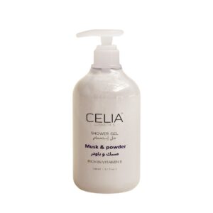 CELIA Musk & Powder Shower Gel - 500 ml سيليا غسول استحمام بخلاصةالمسك والبودرة