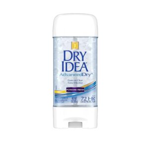 DRY IDEA Powder Fresh Clear Gel Antiperspirant Deodorant 85g دراي ايديا مزيل عرق جل شفاف برائحة البودرة المنعشة