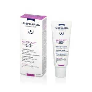 ISISPHARMA Keloplast Scars Cream SPF 50+ for Irritated, Damaged Skin 40ml  اسس فارما كريم مرمم ومجدد لحاجز البشرة مع عامل حماية من أشعة الشمس