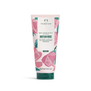 THE BODY SHOP British Rose Lotion-to-Milk 200ml  ذا بودي شوب لوشن حليبي مرطب للجسم برائحة الورد الانكليزي
