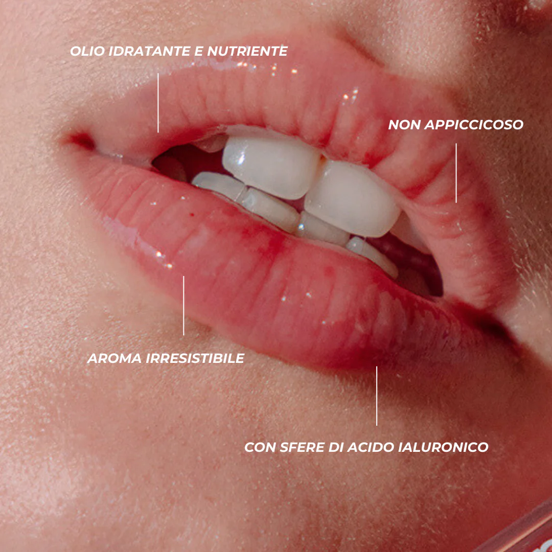 BLONDESISTER LIP OIL CUTE LIPPY - RED FRUIT AROMA بلوندي سيستر زيت شفاه لامع برائحة الفواكه الحمراء - Image 3