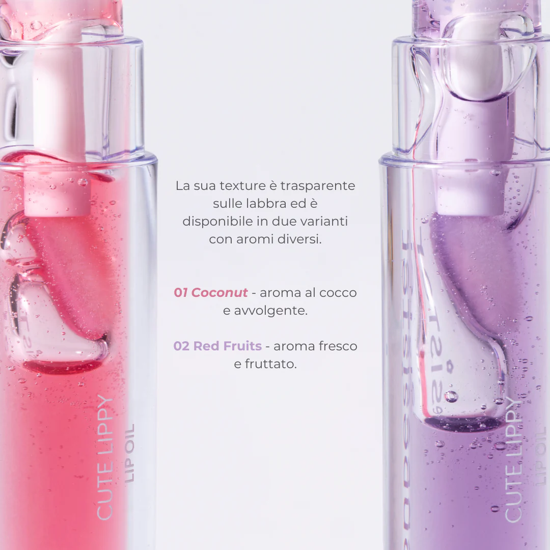 BLONDESISTER LIP OIL CUTE LIPPY - RED FRUIT AROMA بلوندي سيستر زيت شفاه لامع برائحة الفواكه الحمراء - Image 5