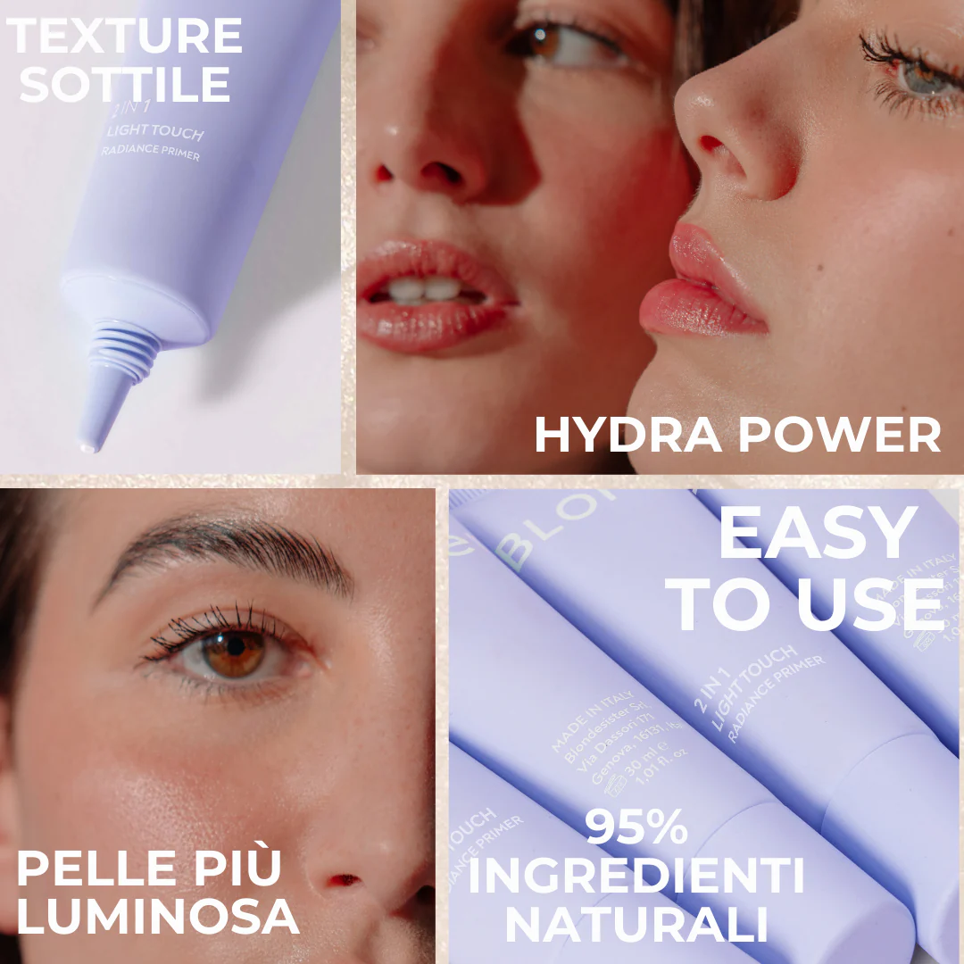 BLONDESISTER 2 IN 1 RADIANCE PRIMER LIGHT TOUCH بلوندي سيستر برايمر مرطب يضفي إشراقة للبشرة - Image 4