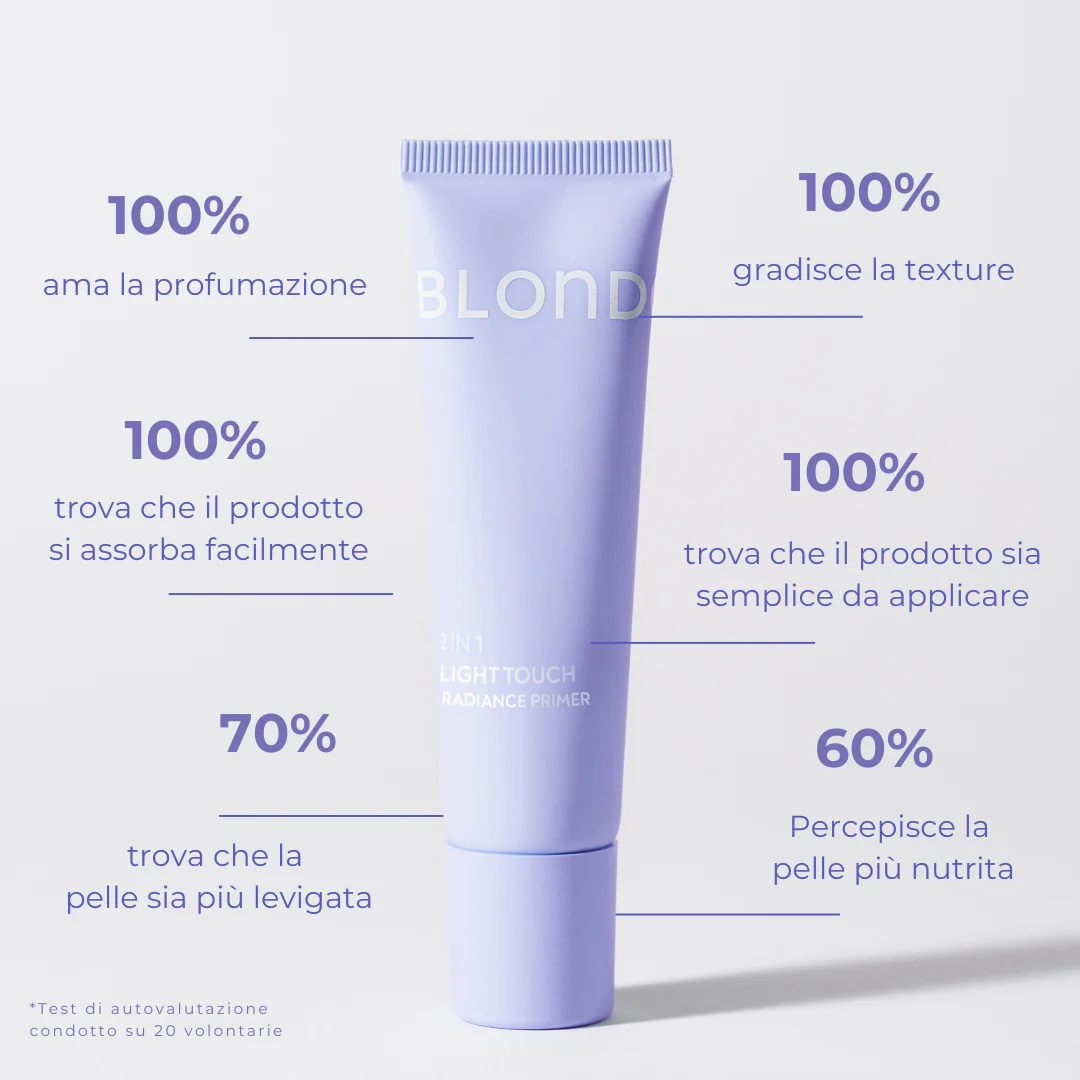 BLONDESISTER 2 IN 1 RADIANCE PRIMER LIGHT TOUCH بلوندي سيستر برايمر مرطب يضفي إشراقة للبشرة - Image 6