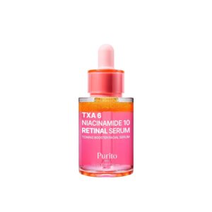 PURITO TXA 6 Niacinamide 10 Retinal Serum 30ml بوريتو سيروم النياسيناميد يفتح ويوحد لون البشرة
