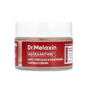 DR.MELAXIN Astaxanthin Anti-Freckles & Whitening Capsule Cream 50g  دكتور ميلاكسين كريم كبسولات أستازانتين مرطب يوحد اللون ويعزز اشراقة البشرة