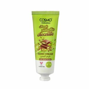 COSMO DELICIOUS HAND CREAM 75ml - PISTACHIO CHOCOLATE  كوزمو كريم مرطب لليدين برائحة شوكولاتة الفستق