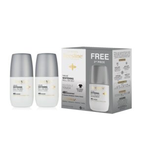 BEESLINE Natural Whitening Roll On Deodorant Super Dry 48h 1+1 50ml - Invisible Touch  بيزلاين مزيل تعرق يمنحك انتعاشًا يدوم مع رائحة استوائية