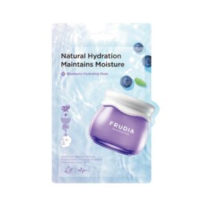 FRUDIA Hydrating Mask - Blueberry  فروديا ماسك ورقي مرطب يهدئ ويقوي حاجز البشرة بخلاصة التوت الأزرق