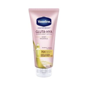 VASELINE HEALTHY BRIGHT GLUTA-HYA SERUM BURST LOTION DEWY RADIANCE 70x 330ml فازلين هيلثي برايت سيروم مرطب للجسم