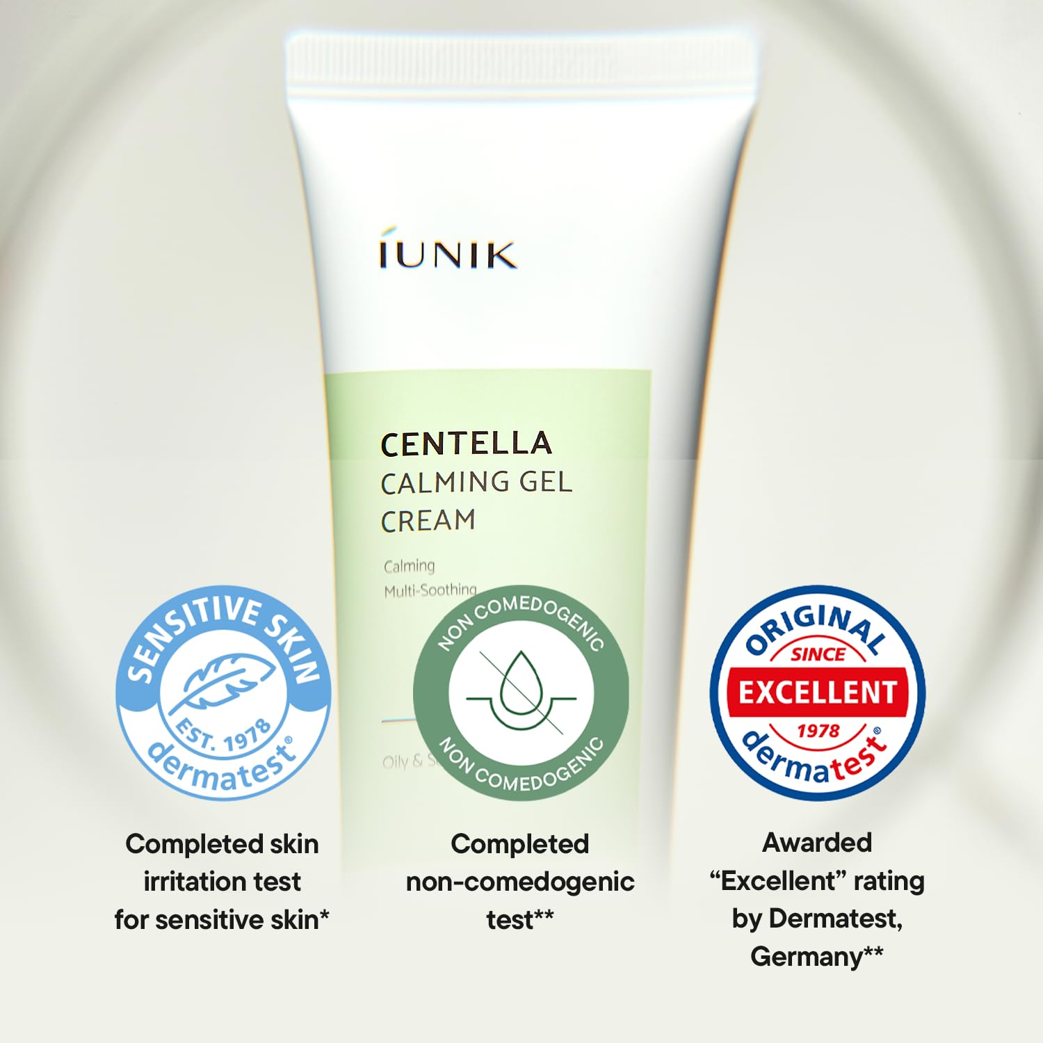 IUNIK Centella Calming Gel Cream 60ml اي يونيك كريم جل مرطب ومهدئ بخلاصة السنتيلا مناسب للبشرة الحساسة - Image 7