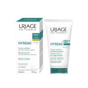 URIAGE Hyséac Mattifying Fluid SPF50+ 50ml  يورياج واقي من اشعة الشمس مناسب للبشرة المعرضة للحبوب والشوائب