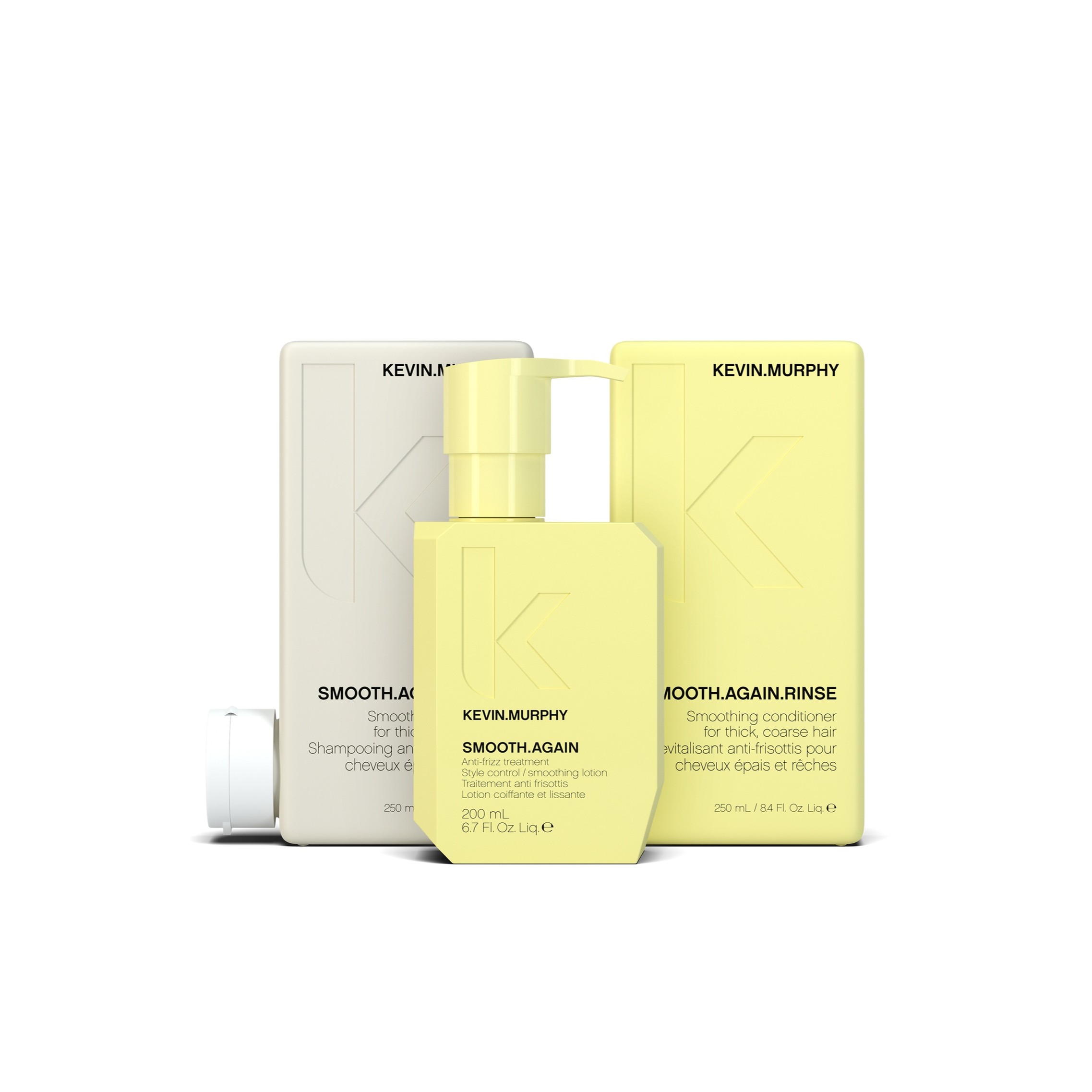 KEVIN MURPHY SMOOTH AHEAD (Wash 250ml + Rinse 250ml + leave-in 200ml) KIT كيفن مورفي مجموعة العناية بالشعر - Image 2