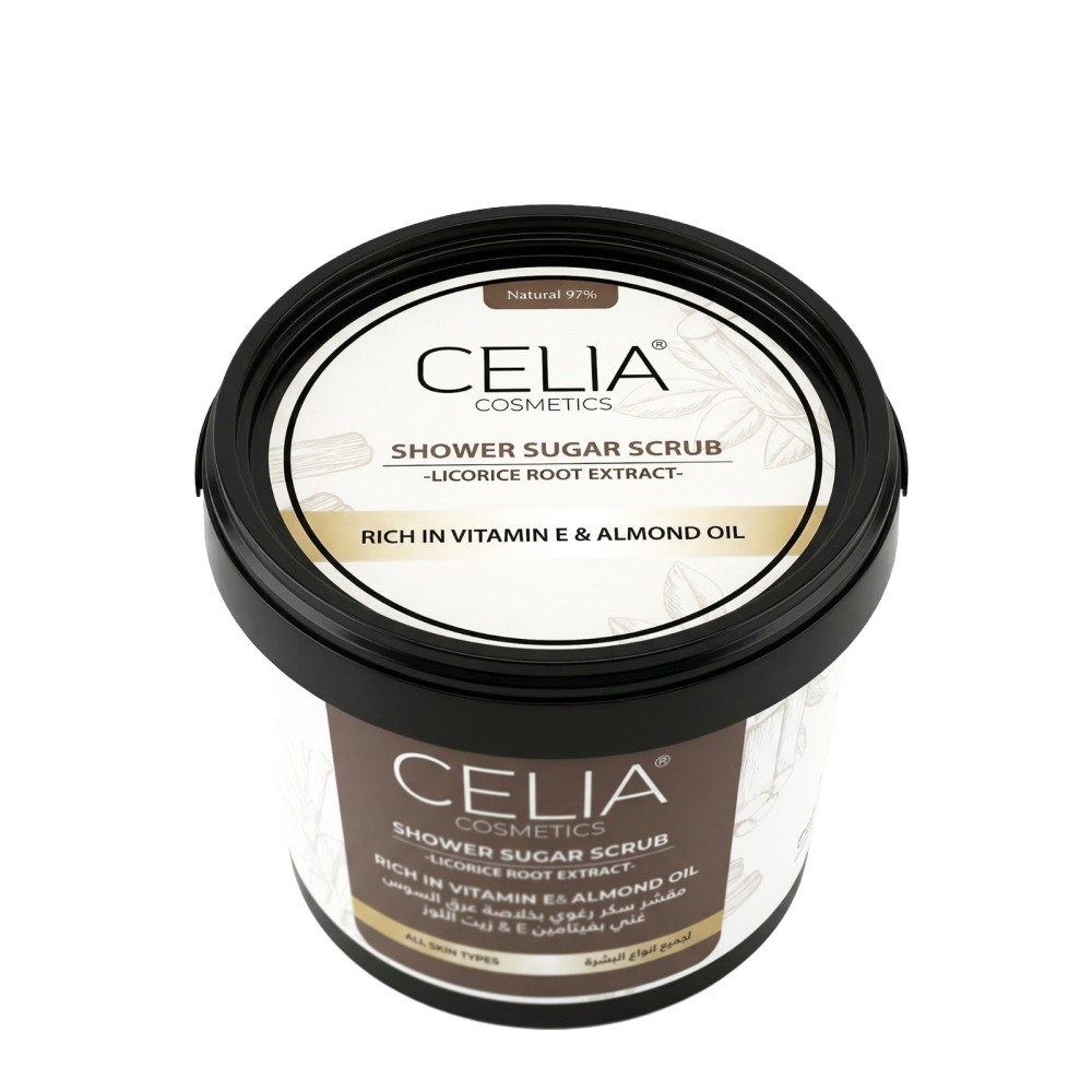 CELIA Shower Sugar Scrub Licorice Foaming Scrub 600g سيليا مقشر سكر للاستحمام برائحة عرق السوس الرغوية - Image 3