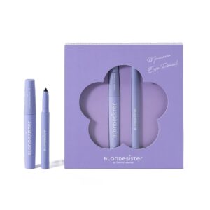 BLONDESISTER LOOK AT ME BLACK MASCARA & EYE PENCIL  بلوندي سيستر مجموعة مكياج