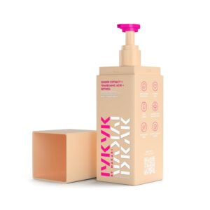 IYKYK BY MAKARI Ginger Extract + Tranexamic Acid + Retinol Body Toning Cream 400ml  لوشن الزنجبيل وحمض الترانيكساميك والريتينول المرطب والمنعم والمعزز لإشراقة الجسم