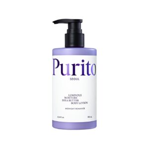 PURITO SEOUL Luminous Moisture Shea Butter Body Lotion 300ml - MIDNIGHT ROMANCE بوريتو لوشن للجسم بزبدة الشيا المرطب والمضيء