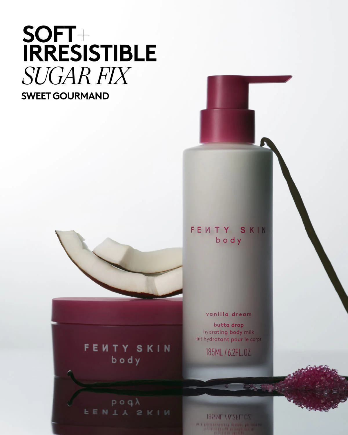 FENTY BEAUTY Skin Body Butta Drop Hydrating Body Milk 185ml - Vanilla Dream   فينتي بيوتي مرطب حليبي للجسم ينعم ويعزز حاجز البشرة - Image 2