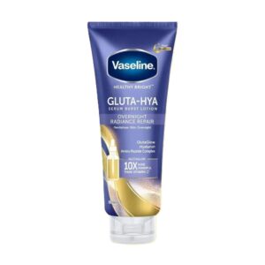 VASELINE HEALTHY BRIGHT GLUTA-HYA SERUM BURST LOTION OVERNIGHT RADIANCE REPAIR 330ml فازلين هيلثي برايت سيروم ليلي  للجسم