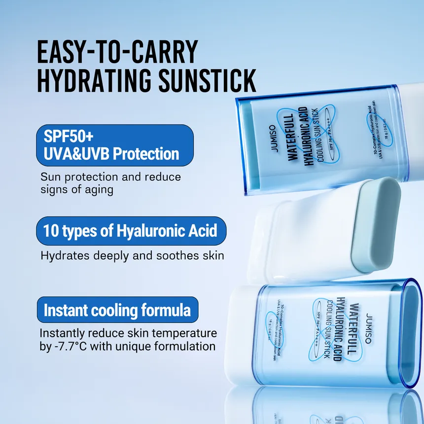 JUMISO Waterfull Hyaluronic Acid Cooling Sun Stick 18g جوميسو واقي شمس منعش بحمض الهيالورونيك المرطب - Image 2