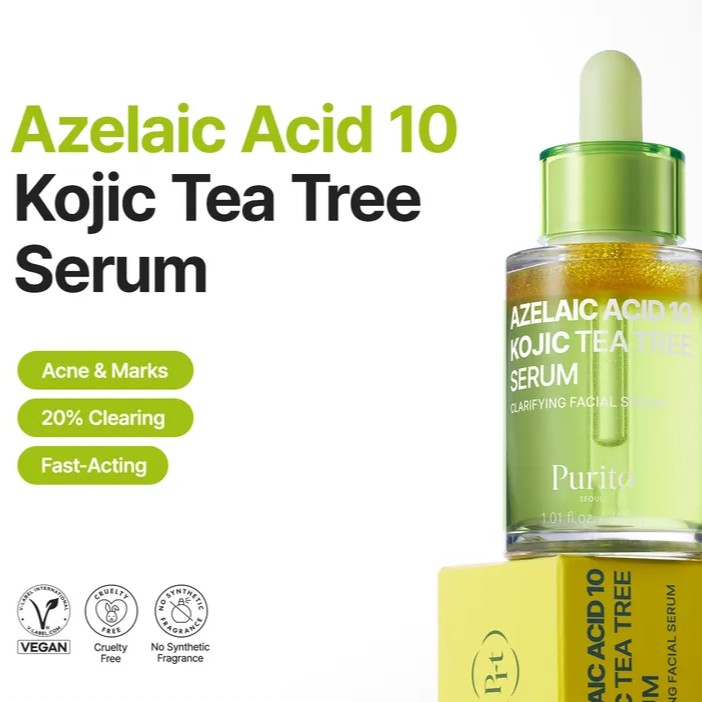 PURITO SEOUL - Azelaic Acid 10 Kojic Tea Tree Serum 30ml بوريتو سيول سيروم شجرة الشاي بالكوجيك - Image 2