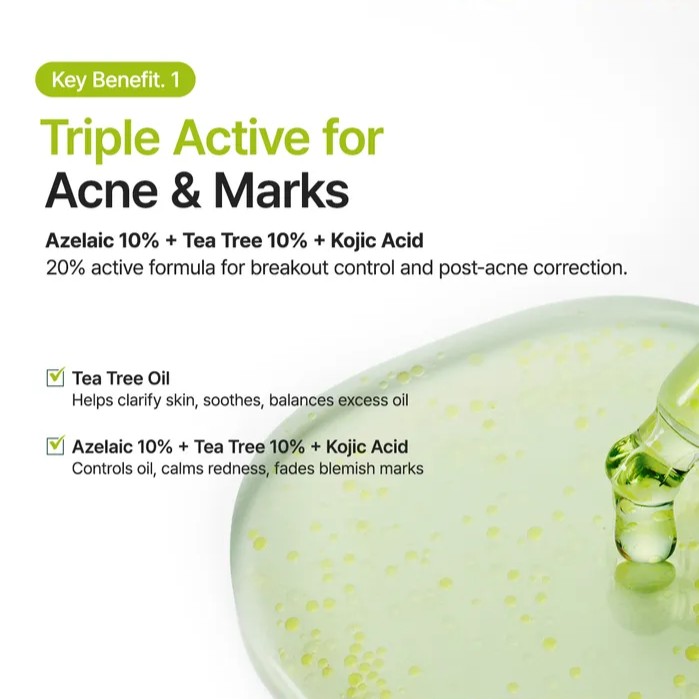 PURITO SEOUL - Azelaic Acid 10 Kojic Tea Tree Serum 30ml بوريتو سيول سيروم شجرة الشاي بالكوجيك - Image 3