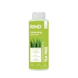 RIND PRO Cleansing BODY WASH 606ml - Lemongrass & Tea Tree  ريند غسول جسم برائحة عشبة الليمون وشجرة الشاي
